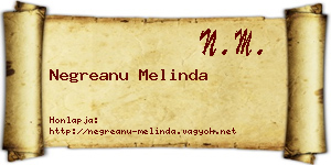 Negreanu Melinda névjegykártya